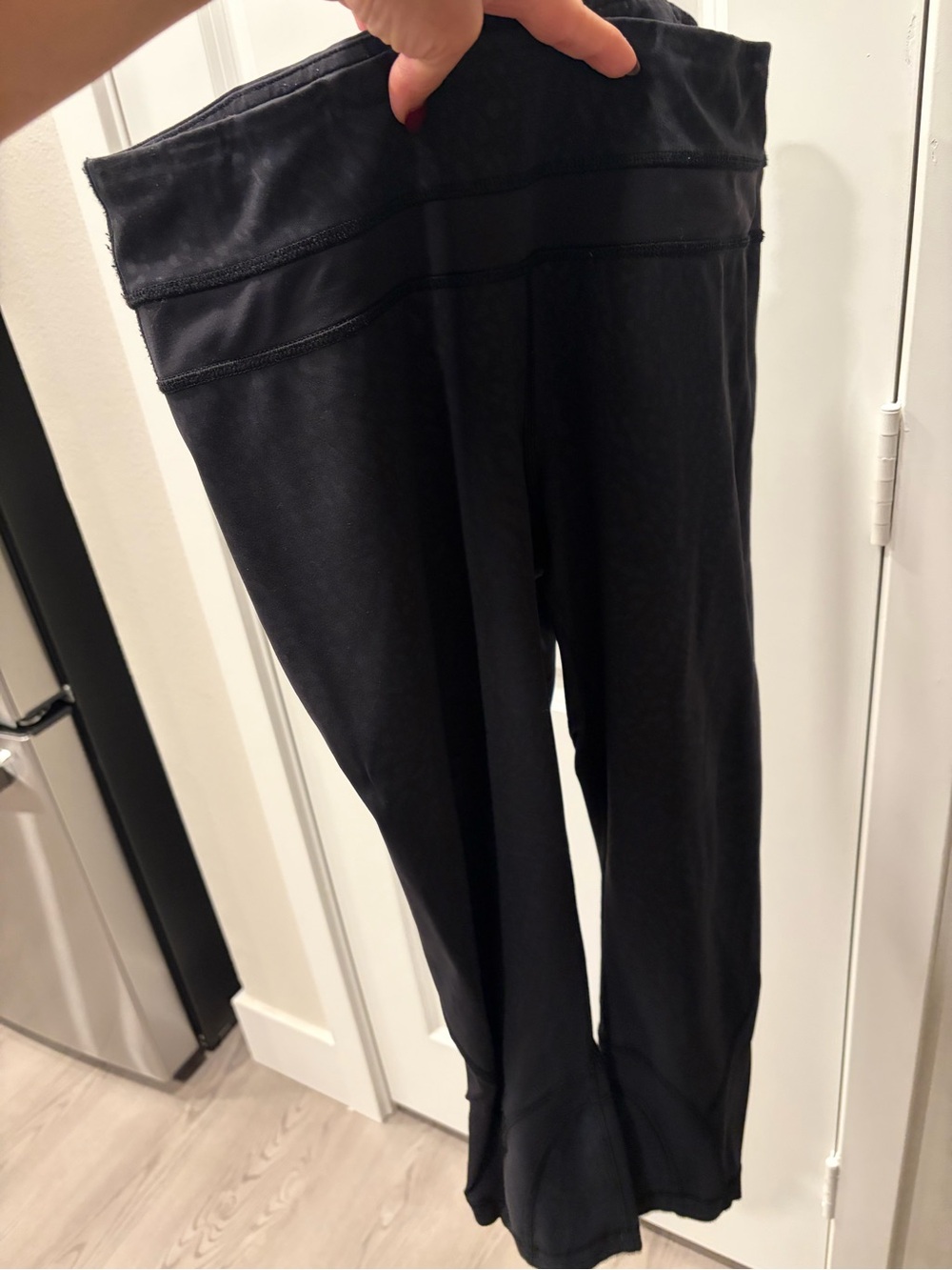lululemon athletica Black Wide-Leg Capris